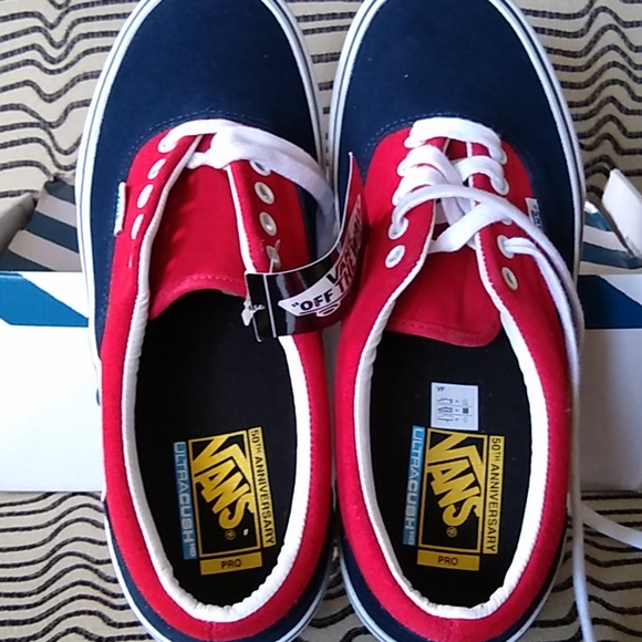 Vans era shoes 76' Navy / Red - Picture 3 of 9